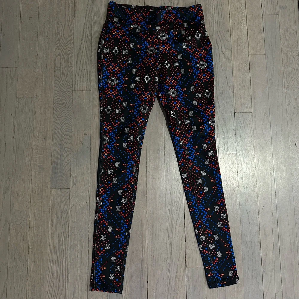 Mossimo Supply Co XS Printed Athletic Active Athleisure Leggings - Picture 1 of 7